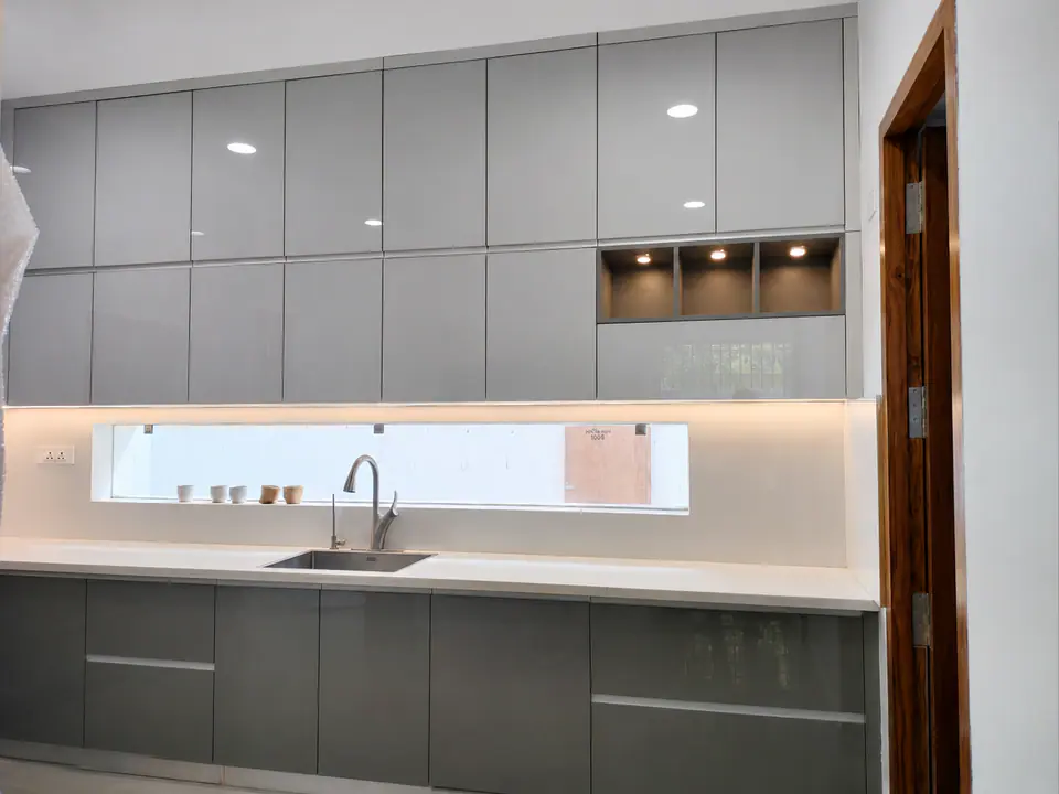 Completed kitchen storage
